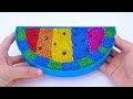 ASMR Video | How To Make Rainbow Fish From Kinetic Sand Cutting
