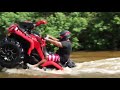 Canam outlander on 33s bkt tires water wheelie splash