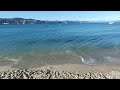 Waves at Oriental Bay and Wellington Harbour, Wellington, New Zealand.