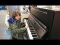 I played ice lolly in a market hall!