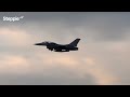 Beautiful F16's at Eindhoven Airport! | [HD 60fps]