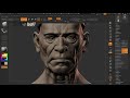 Old man sculpt study 2,5h - reference of Pavel Protasov