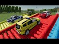 POLICE CARS ! DACIA, AUDI, RANGE ROVER, VOLKSWAGEN, FORD, DODGE POLICE CARS TRANSPORTING ! FS22