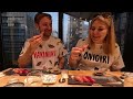 Ootoro over and over again! A couple from England and Latvia raved about their first edomae sushi!