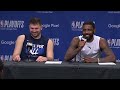 Kyrie Irving & Luka Doncic talk Game 6 Win & Advancing to West Finals, Postgame Interview