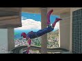 GTA 5-iron Spiderman jump from highest building crazy fail moments ragdoll | Euphoria Physics#gta5