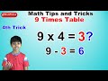 Learn 2 to 20 Times Multiplication Tricks for kids || Easy and fast way to learn || Table tricks