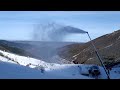 Valdezcaray nieve artificial Technoalpin lance V2 Snowgun snowmaking gun canyon Lenko ezcaray rioja