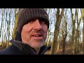 Winter Woodland Wild Camp by Canoe.  River Little Ouse.  Hammock Camping in the Amok Draumr UL.