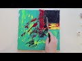 Emotions｜Easy & Simple Abstract Acrylic Painting on Canvas Step by Step #3 For Beginners｜Satisfying