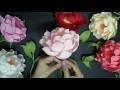Peony with crepe paper - Craft Tutorial