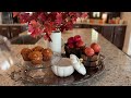 COZY FALL KITCHEN DECORATE WITH ME | 2023 FALL DECOR IDEAS | FALL KITCHEN DECOR