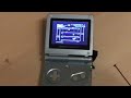 Atari 7800 trough rf demodulator to gba av adaptor