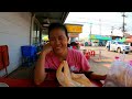 Thailand's Life in a Rural town :// Kham Muang Town Market, 7-Eleven, Soya Milk Donuts / Issan