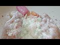 Cornstarch Soap Boxes Crushing. Crispy Soap Balls. ASMR Soap.