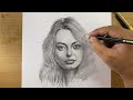 Step by step on Drawing a Portrait with Graphite Pencil