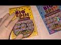 TRYING OUT BRAND NEW $5 THE BIG SPIN CALIFORNIA LOTTERY SCRATCHERS SCRATCH OFF!