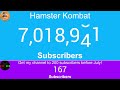 HAMSTER KOMBAT GAINING SUBSCRIBERS FAST! (LIVE SUB COUNT)