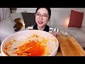 Spicy and sweet Bibim Ramen and grilled beef brisketㅣKorean popular ramen mukbang