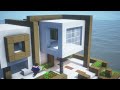 How to Build Wooden Modern House + Interior in Minecraft | Relaxing Tutorial