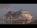 Cruise Ships recap arrival & departure from Southampton during 2018