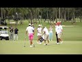 Donald Trump plays golf with Sergio Garcia 2022 LIV Golf Miami and speaks about PGA Tour Saudi Money