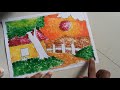 finger print drawing, landscape drawing, how to making landscape, best landscape drawing