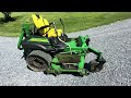 John Deere Z970R with Tweels and ZGLIDE Suspension Mowing Tall Grass [4k] #56