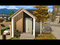 Modern Tiny Home - 100 tiles | No CC | Sims 4 stop motion build