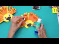 How to Make a LION Paper Puppet - Moving paper toys