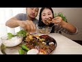 Eating Huge Whole Chicken,Spicy Chatpate ,Salad nepali mukbang video #mukbang #nepali #food
