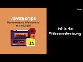 JavaScript Tutorial - Kompletter Einsteigerkurs zum JavaScript lernen