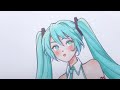 🦄 Draw with me / Drawing Hatsune Miku using Ohuhu Alcohol Brush Markers ft. YumeTwins