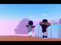 Roblox characters dancing in sync to Highschool by Nicki Minaj