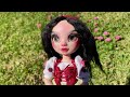 SNOW WHITE RE-DESIGN 🍎 Rainbow High Doll Repaint w Embroidered Cottagecore Outfit and Resin Eyes