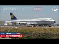 RARE SIGHT! Lufthansa's Retro Livery 747 Runway 24R Takeoff at LAX!