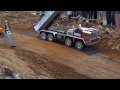 Road Construction site applying the asphalt layer