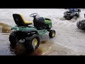 Taking all Three Mowers for a River Ride Part 3