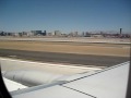 Westjet landing at McCarran International Aiport, Las Vegas Nevada.