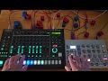 Roland TR8s and Elektron Cycles live house groove