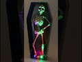 2011 Magic Power Animated Halloween Dancing Musical Skeleton In LED Coffin - Plays Conga