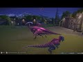 Jurassic World Evolution 2: Spinoraptor Lux army vs Parasaurolophus Lux herd