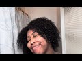 ASMR Natural Hair Wash Day Scalp Massage, Finger Detangling, Running water sounds 💦