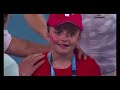 Federer and ball boys - Funny and Emotional !!