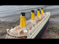 Gold Titanic Model Sinks at the Lake