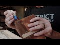 $500 HANDMADE WALLET using SHELL CORDOVAN  || HYPER ASMR