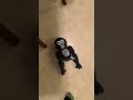 Monke jumps of table
