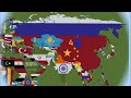Asia Flag Map in Minecraft Showcase