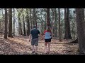 Nature walk with waterfalls at Owen D. Young school trail.