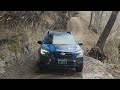 water crossing and carwash falls  subaru outback wilderness and ram 2500